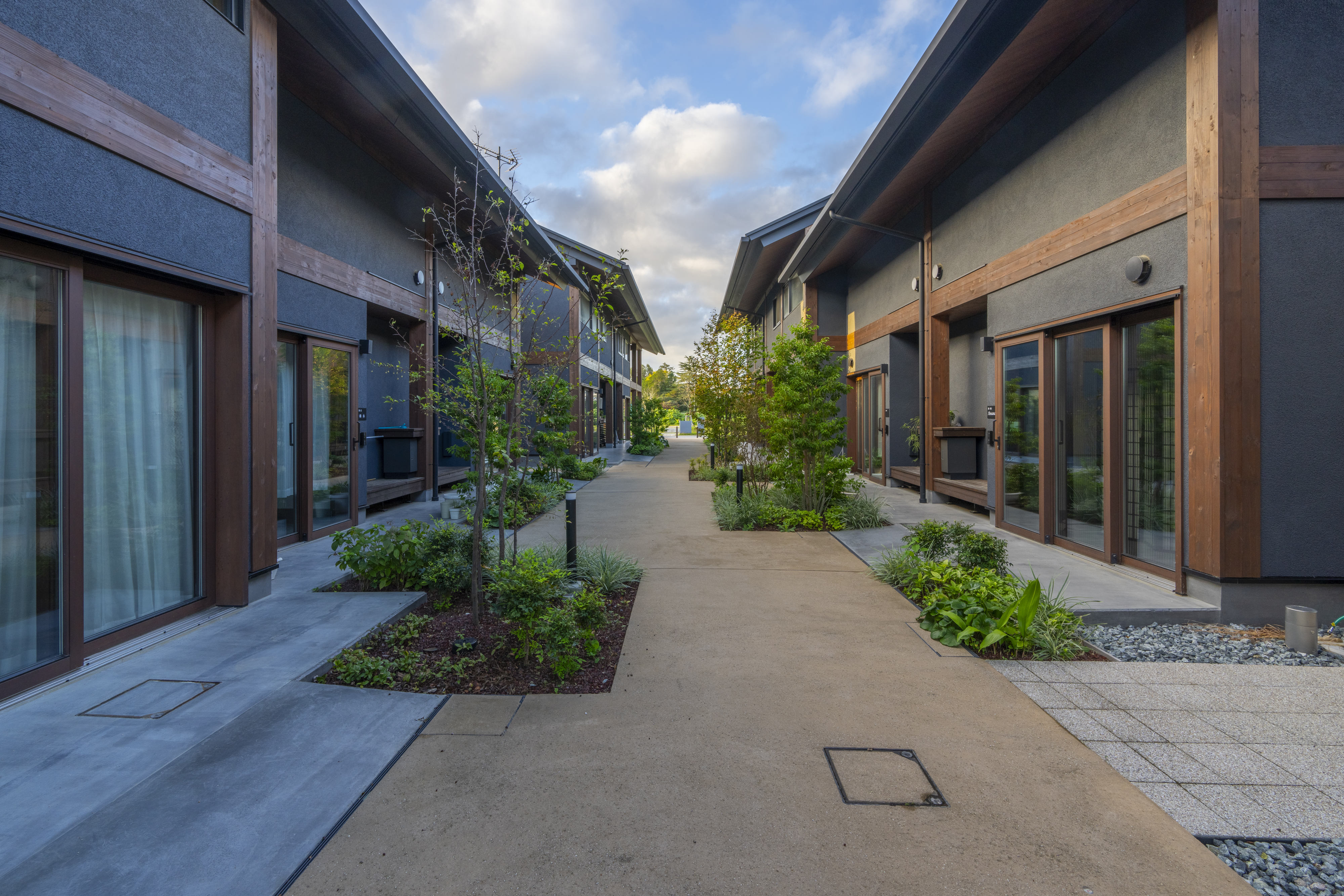 双葉町災害公営住宅「双葉町えきにし住宅」（福島県）